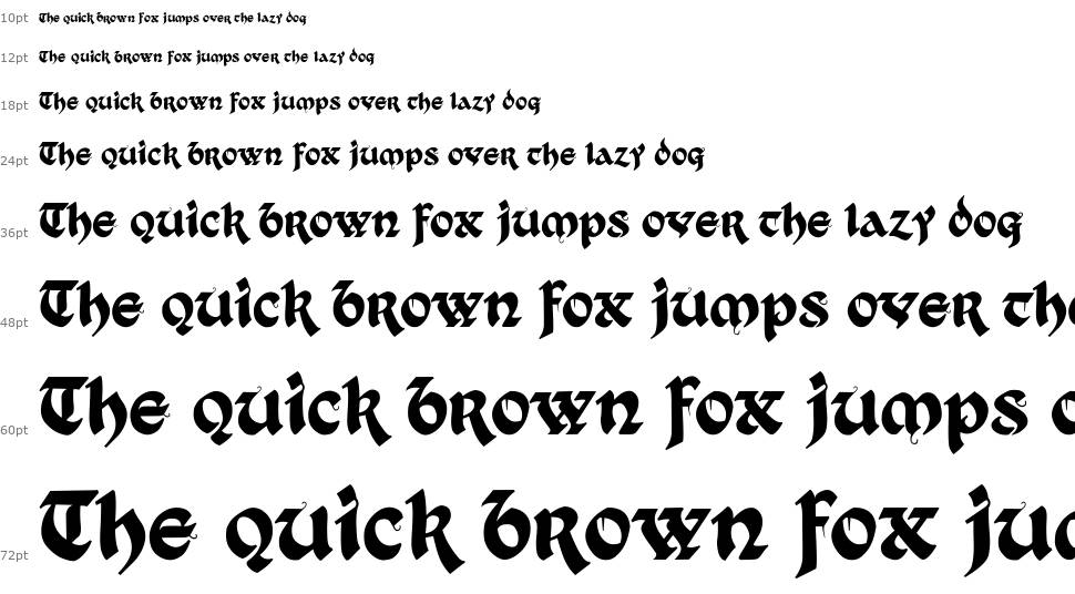 Kingthings Gothique + Xander font Waterfall