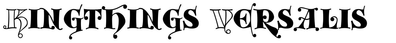 Kingthings Versalis font