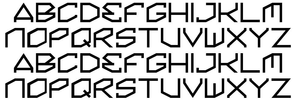 Kinine Alpha font specimens