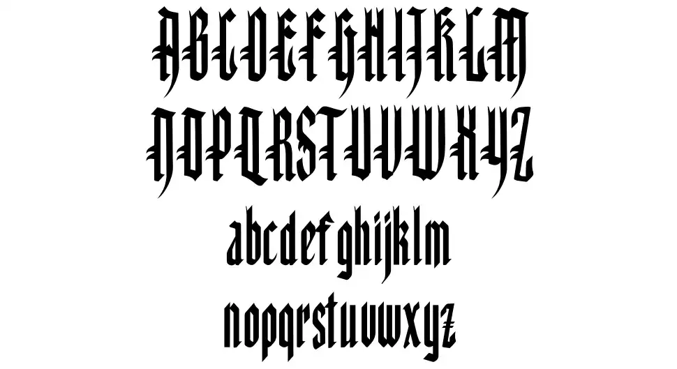 Kinizsi Frakturettafont specimens
