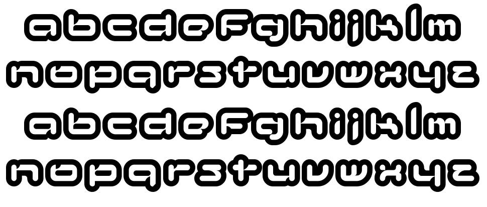 Kinkimono font specimens