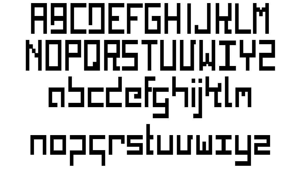 Kinkub Flat 字形 标本