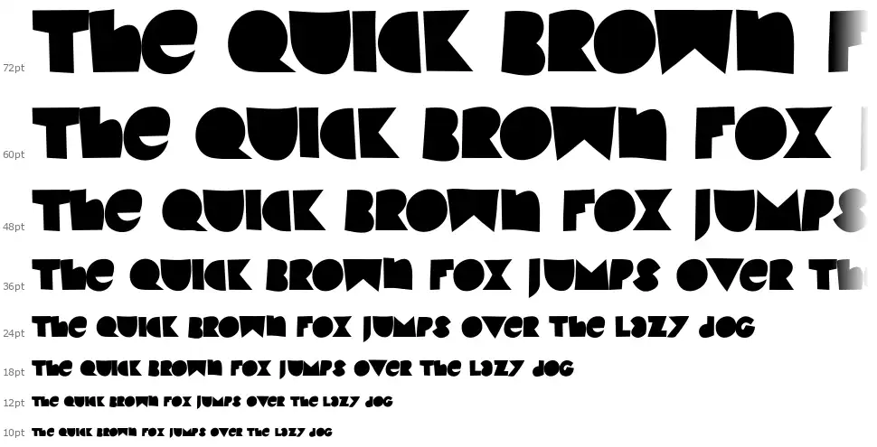 Kinkyfont waterfall