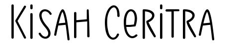 Kisah Ceritra шрифт