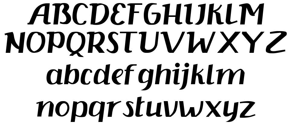 Kisha Serif 字形 标本
