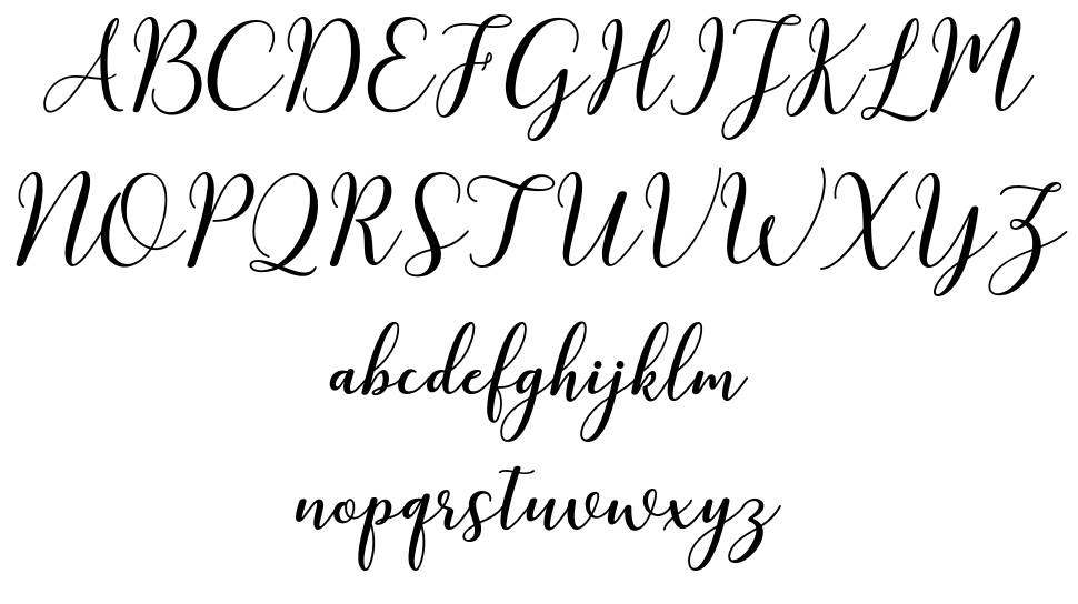 Kissita font specimens