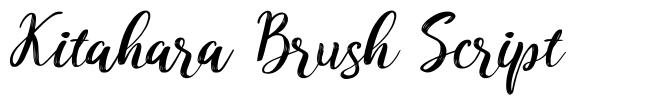 Kitahara Brush Script font
