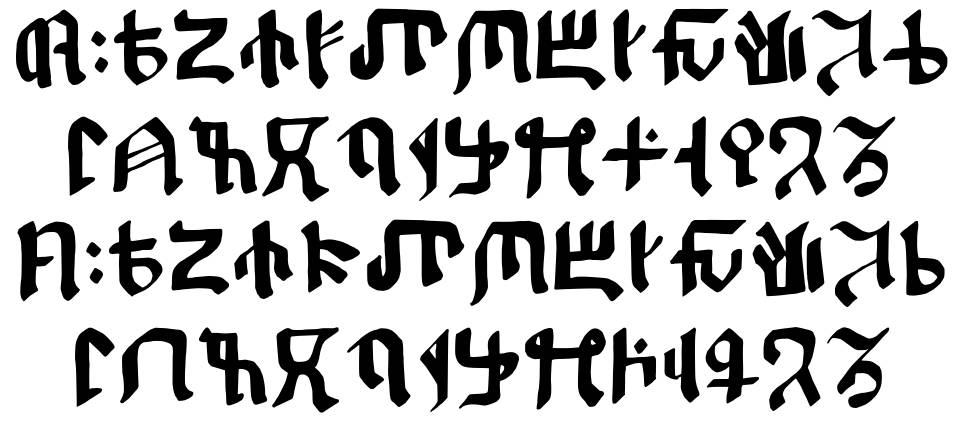 Kitisakkullian font Örnekler