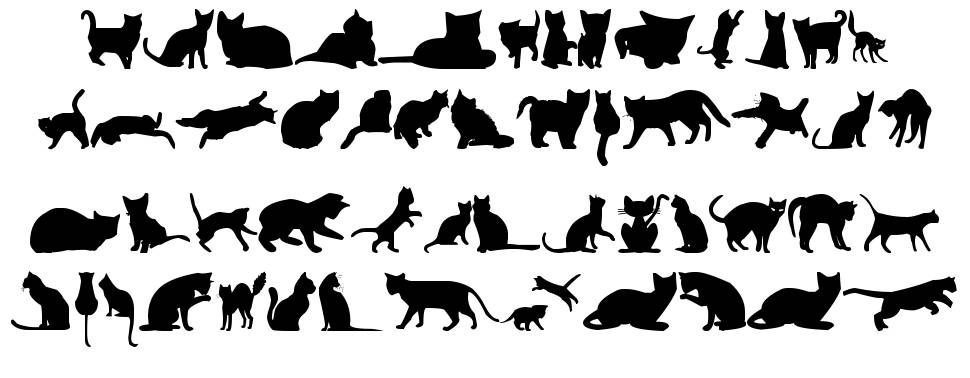 Kitty Cats tfb 字形 标本