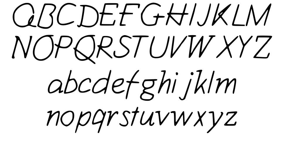 Kiwii 字形 标本