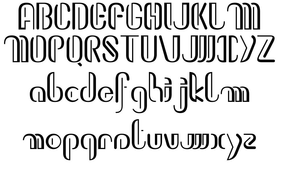 Kiwiline font Örnekler