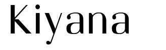 Kiyana フォント