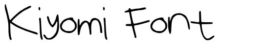 Kiyomi Font font