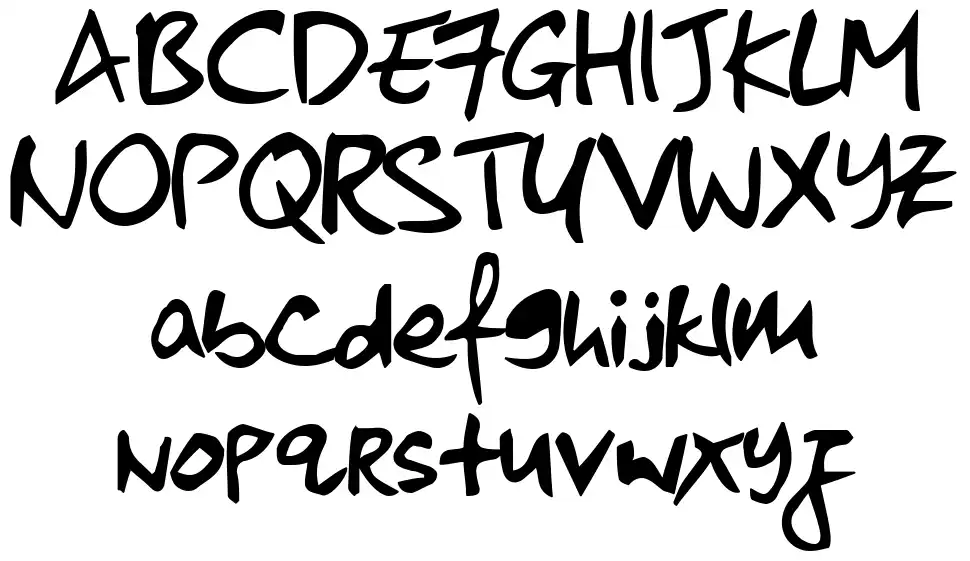 Kkontagion Printfont specimens