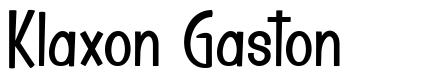 Klaxon Gaston font