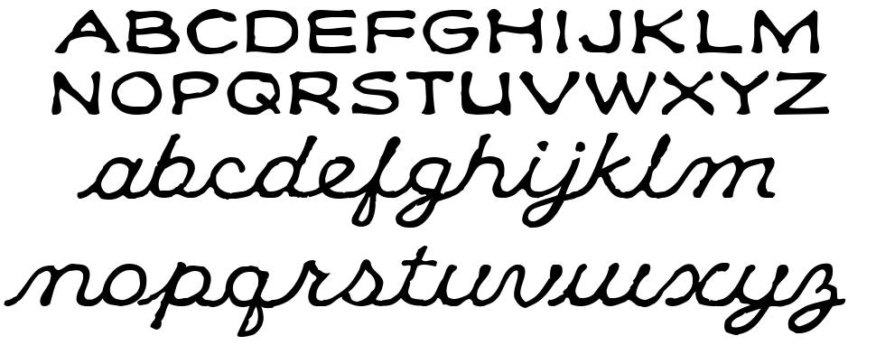 Klee CapScript font specimens