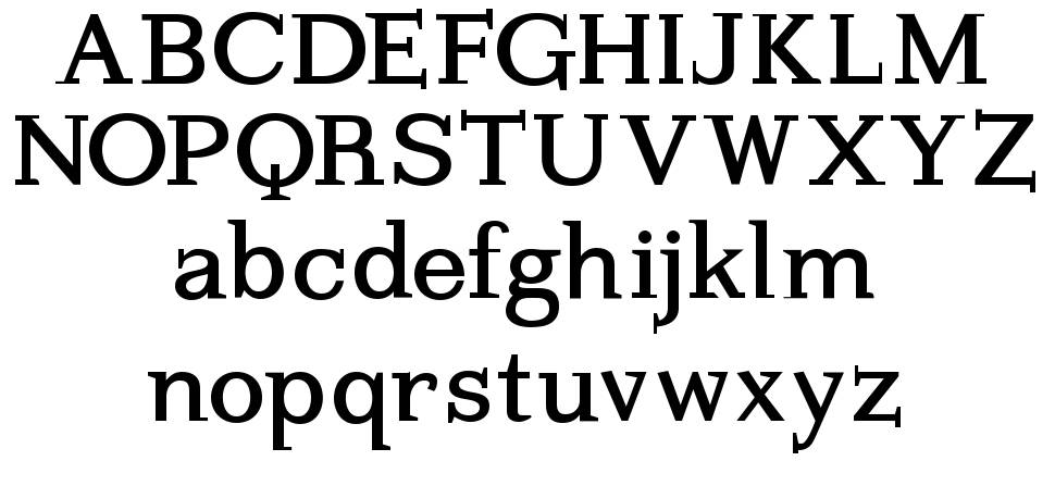 Kleins Forgotten Roman font specimens