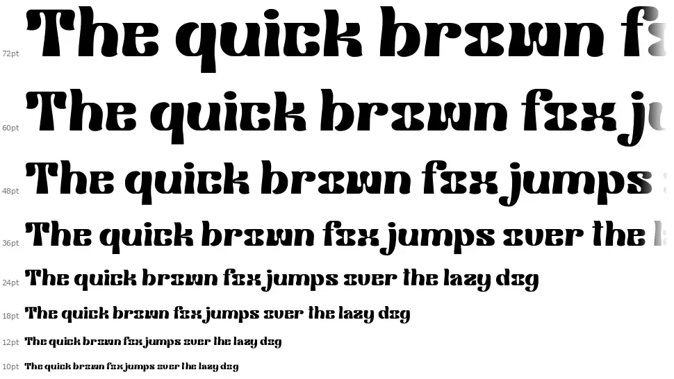Klemer Displayfont waterfall