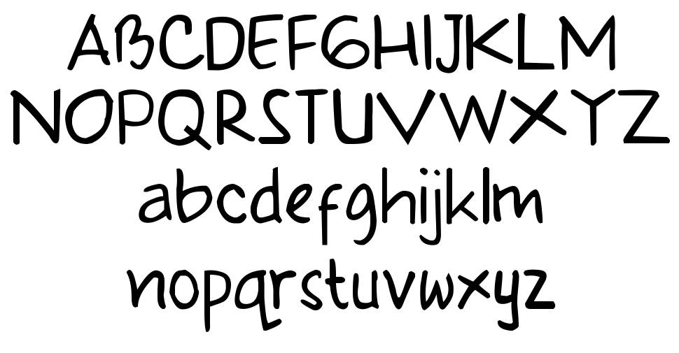 Klepon Scone font Örnekler