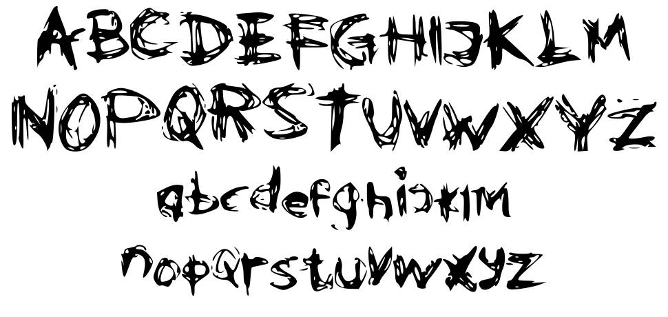 Klepto Opera Grunge font specimens
