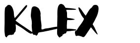 Klex font