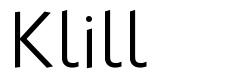 Klill шрифт