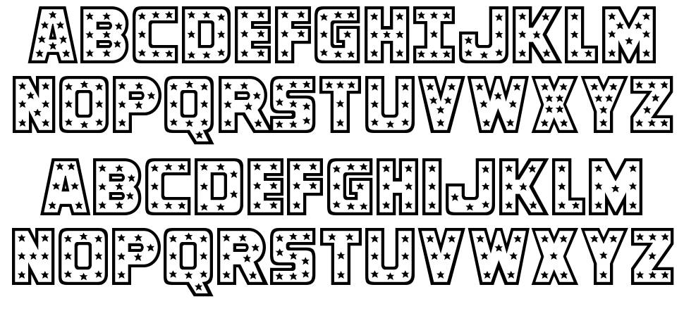 Knievel 字形 标本