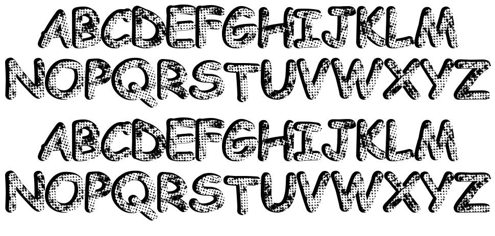 Knity font specimens