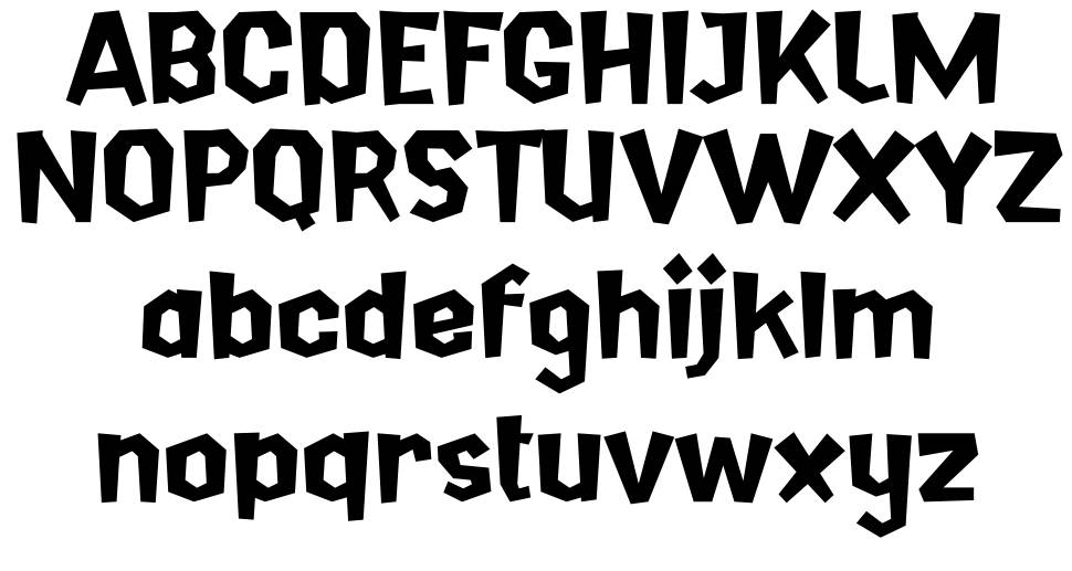 Knokreak フォント 標本