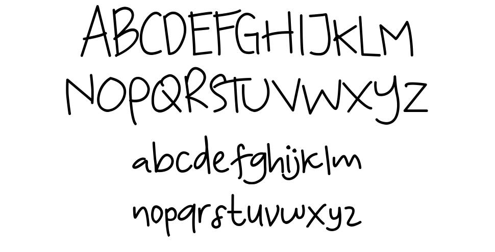 KoalaKumal Handwriting font Örnekler