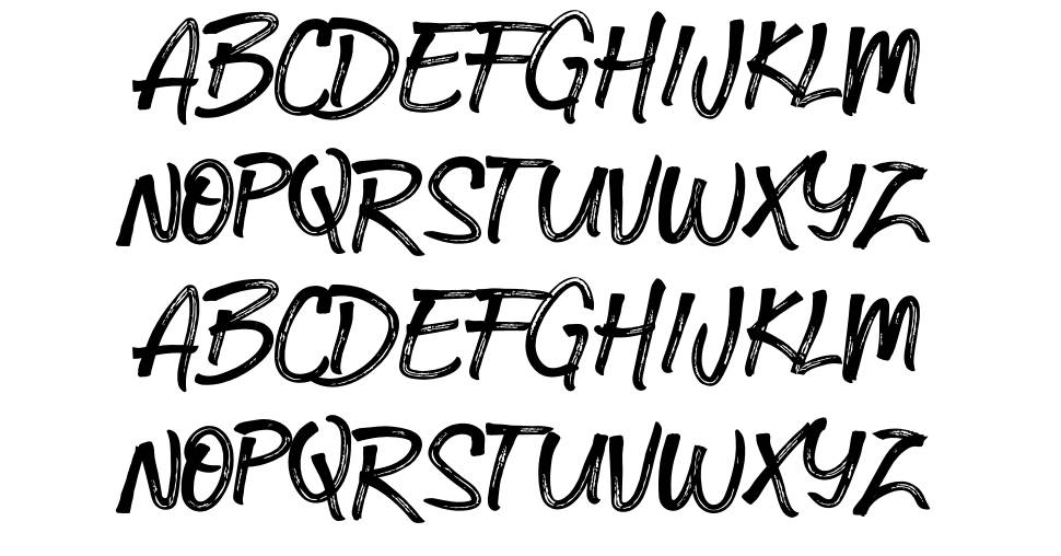 Kobar font specimens