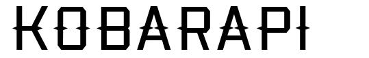 Kobarapi шрифт