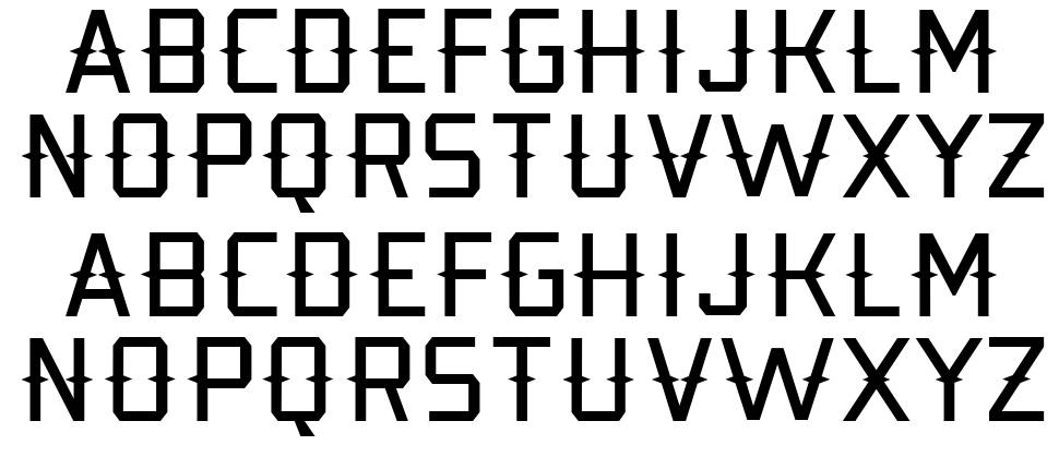 Kobarapi font specimens