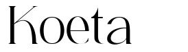 Koeta шрифт