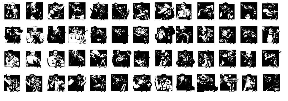 KOF Dingbats font specimens