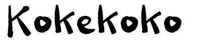 Kokekoko шрифт