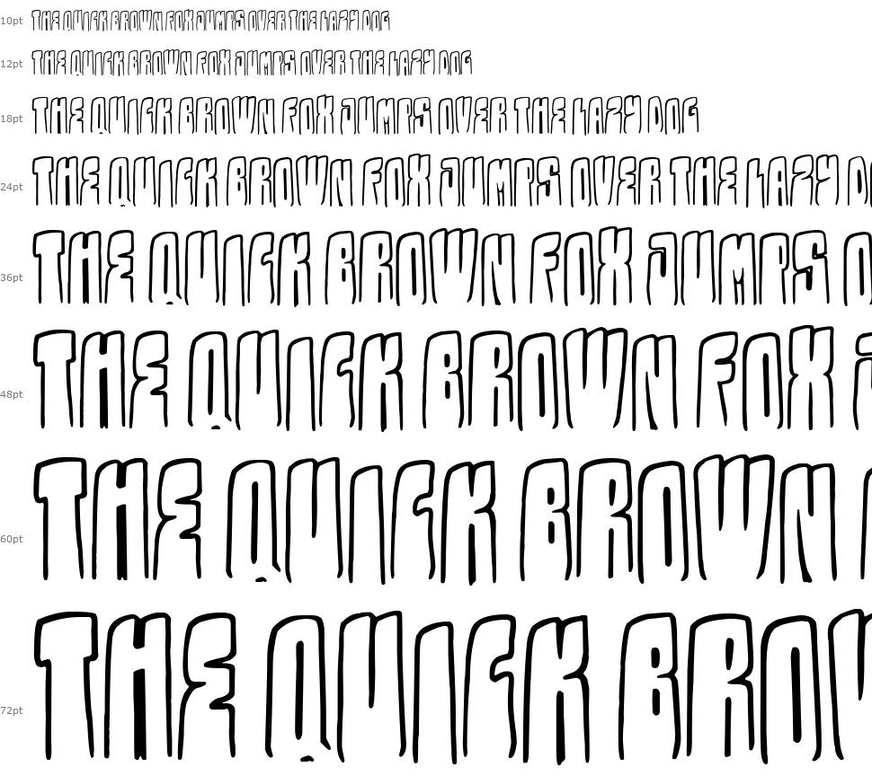 Kolossal шрифт Водопад