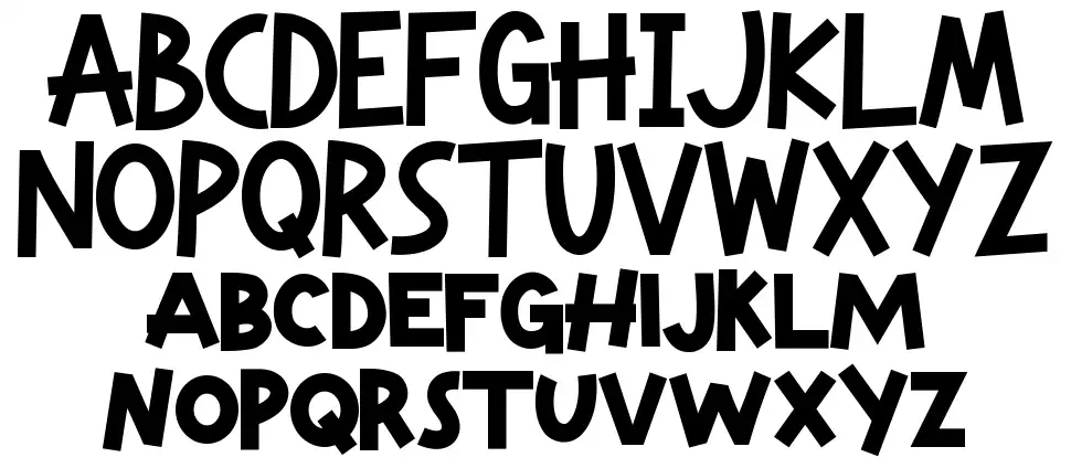 Komic Sundayfont specimens