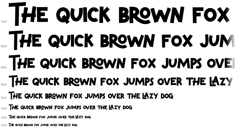 Komic Sundayfont waterfall
