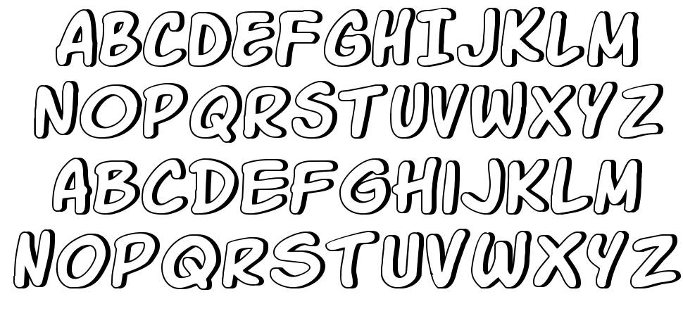 Komika Glaze font Örnekler