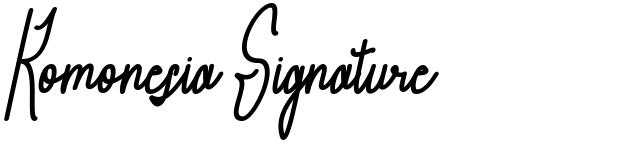 Komonesia Signature