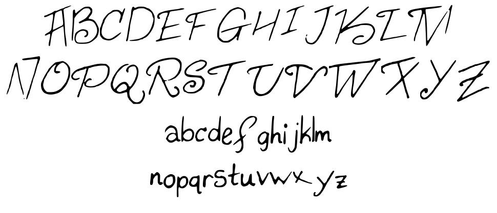 Konata font specimens