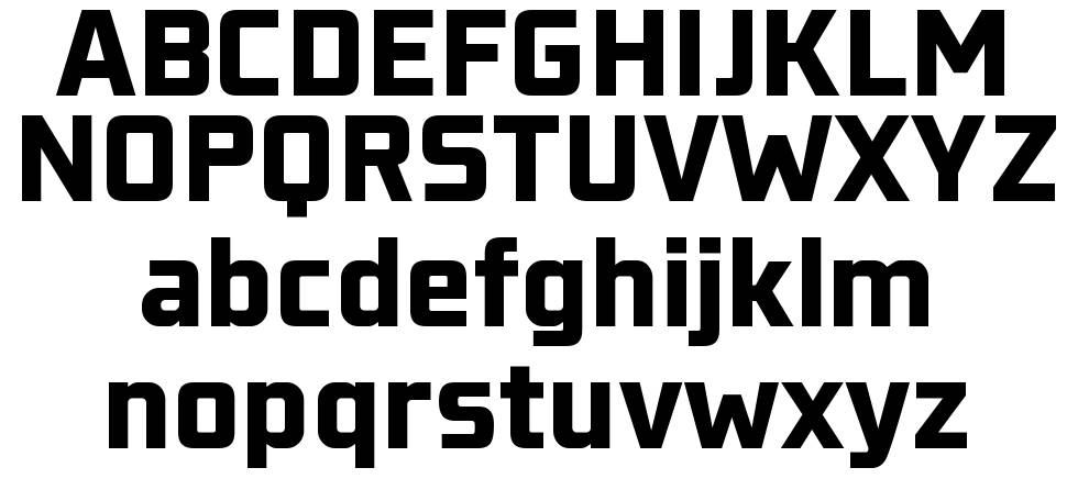 Konkretika WIP font Örnekler