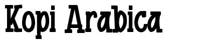 Kopi Arabica 字形