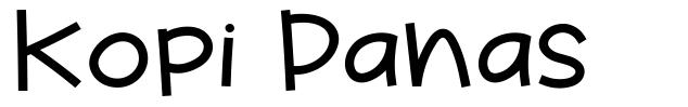 Kopi Panas font