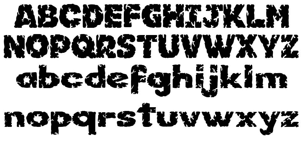 Kornik font specimens