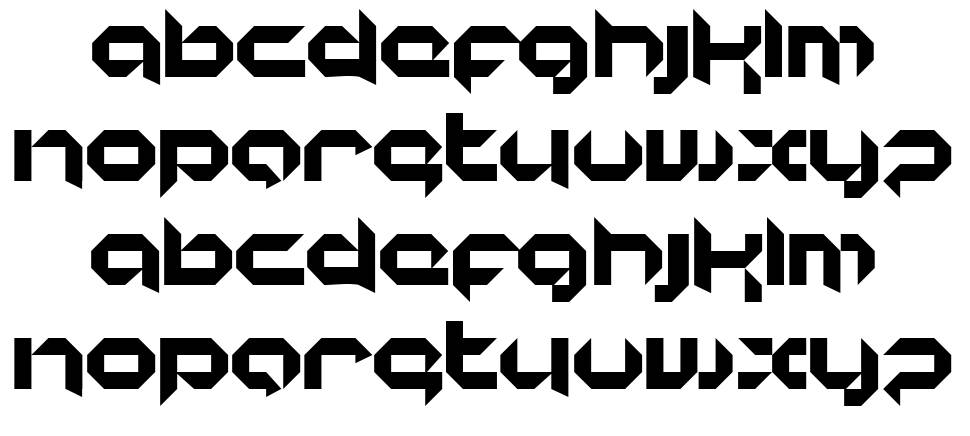 Korunishi font specimens