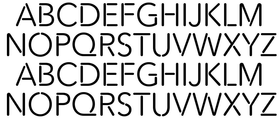 Kosan font specimens