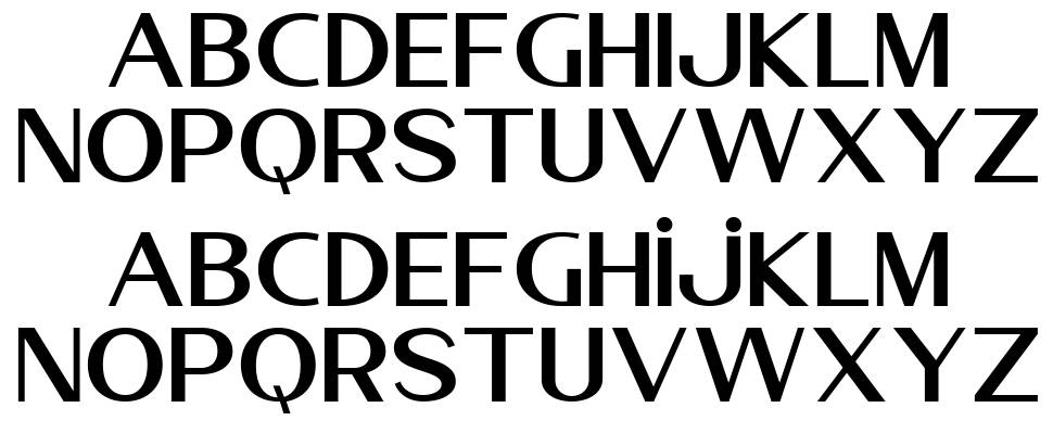 Kosans font specimens