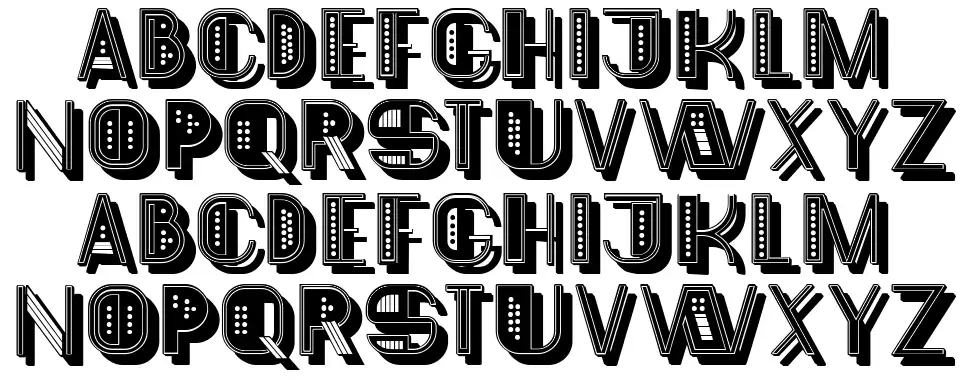 Koshas font specimens